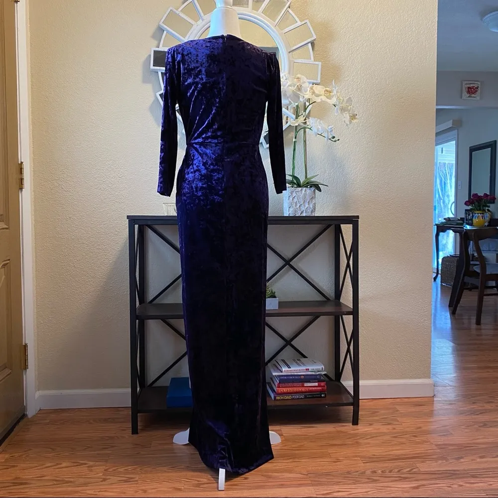 Lauren Ralph Lauren Floor-Length Velvet Dress 2 - Image 9