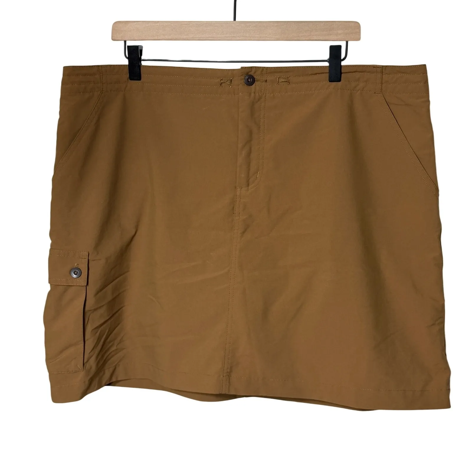 Patagonia‎ Womens Skirt Brown Cargo Style Size 14 Mini Casual Outdoor - Image 2