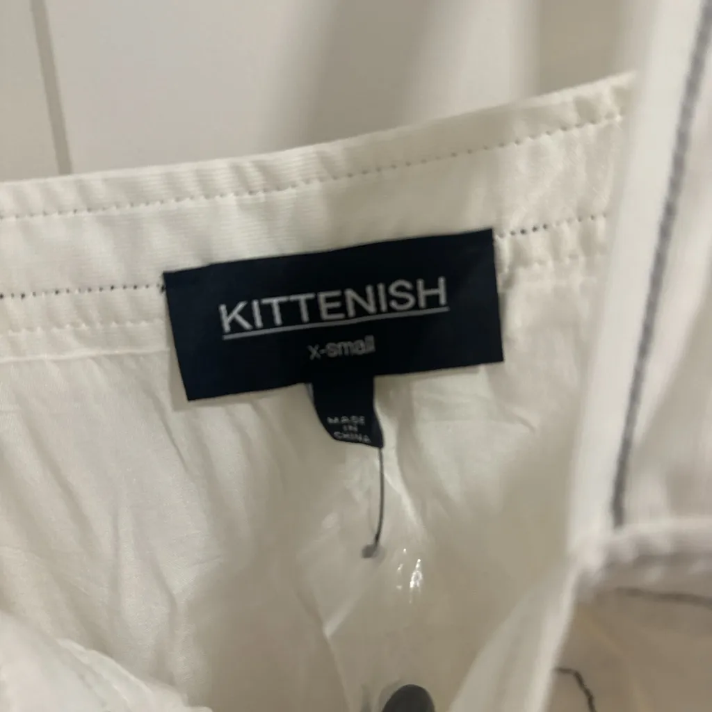 Kittenish Cream Button-Front Midi Dress - Image 3