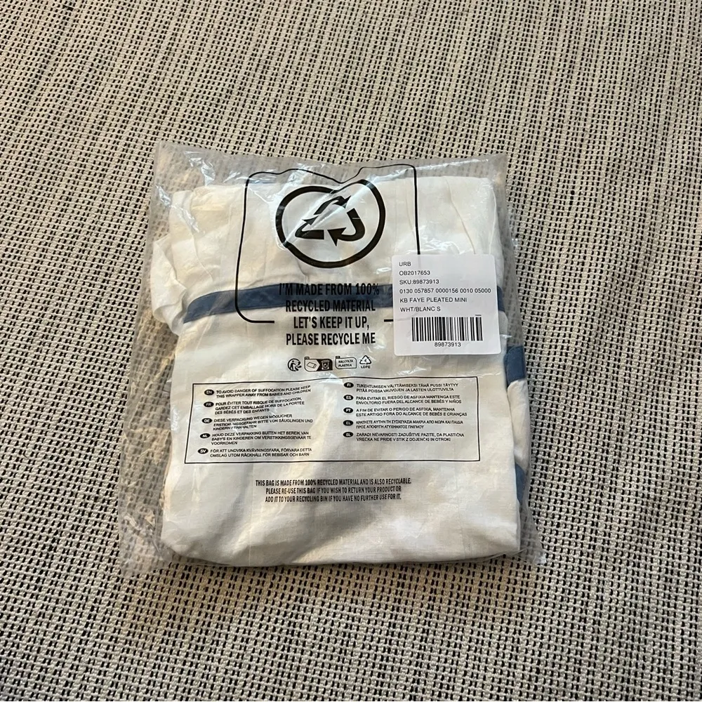 Urban Outfitters Kimchi Blue Faye Linen Pleated Mini Dress - Image 3