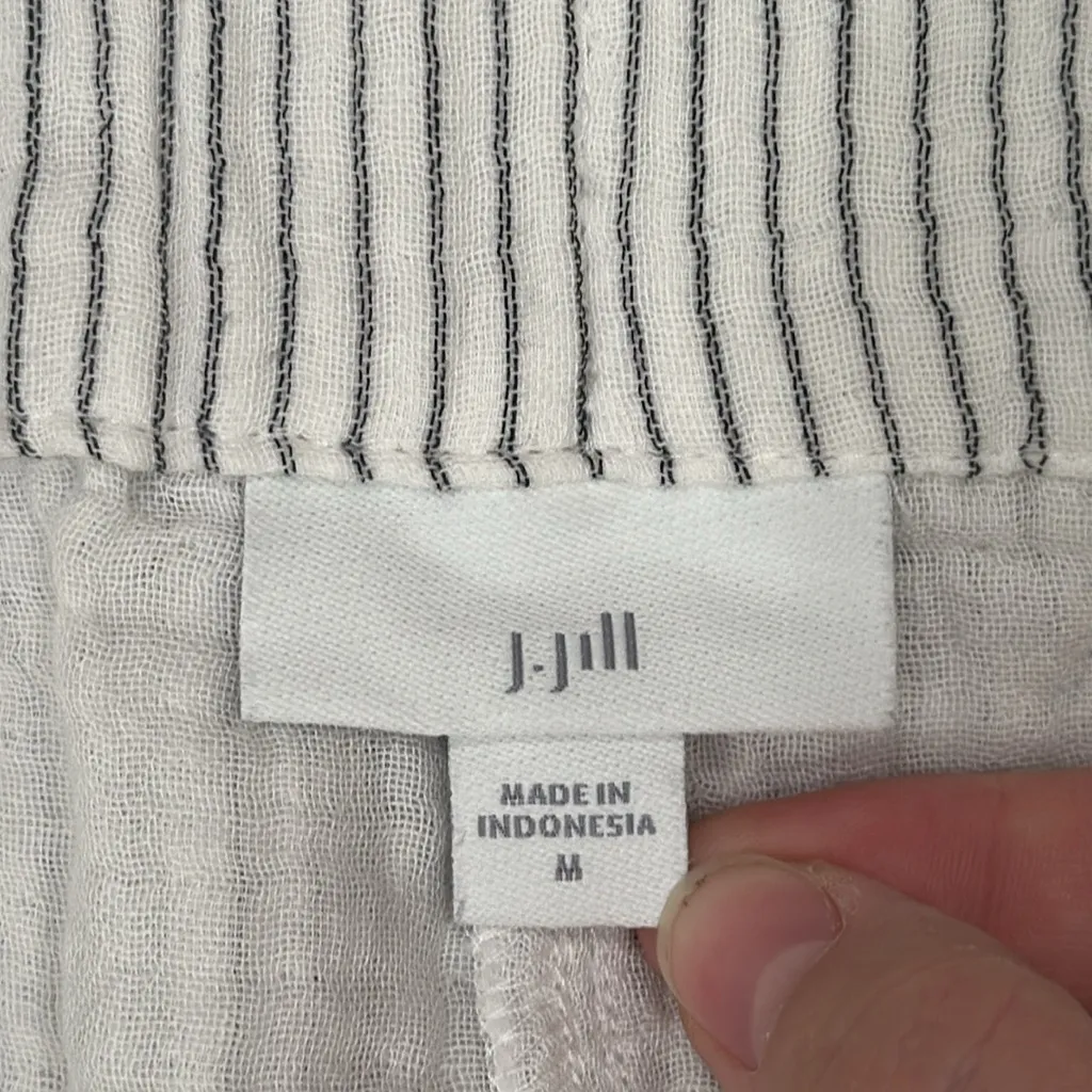 J. Jill Women’s Gray Striped Pull On Hi - Image 6