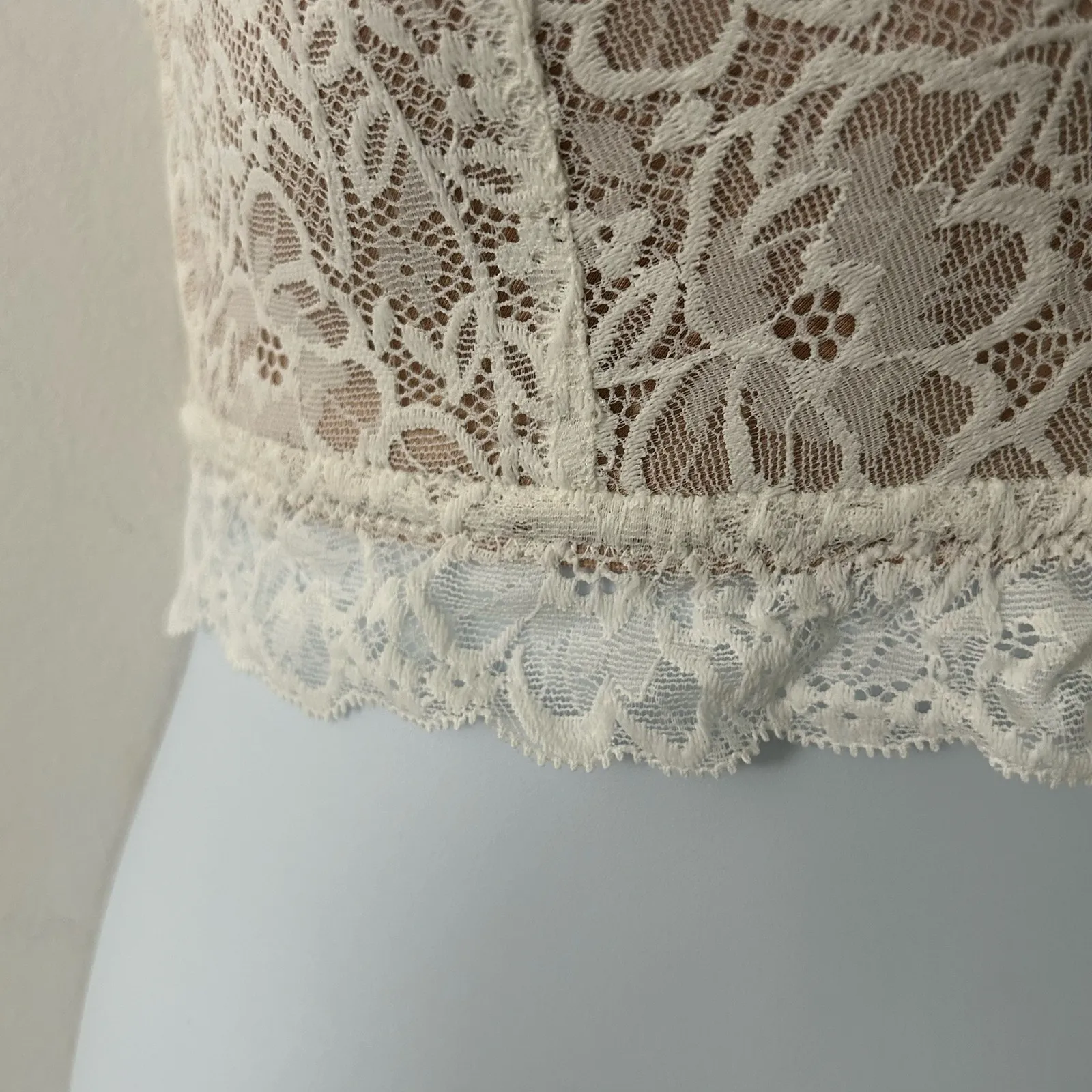 Aerie Wireless Lace Floral Adjustable Full Coverage Bra 36 DD New - Image 3