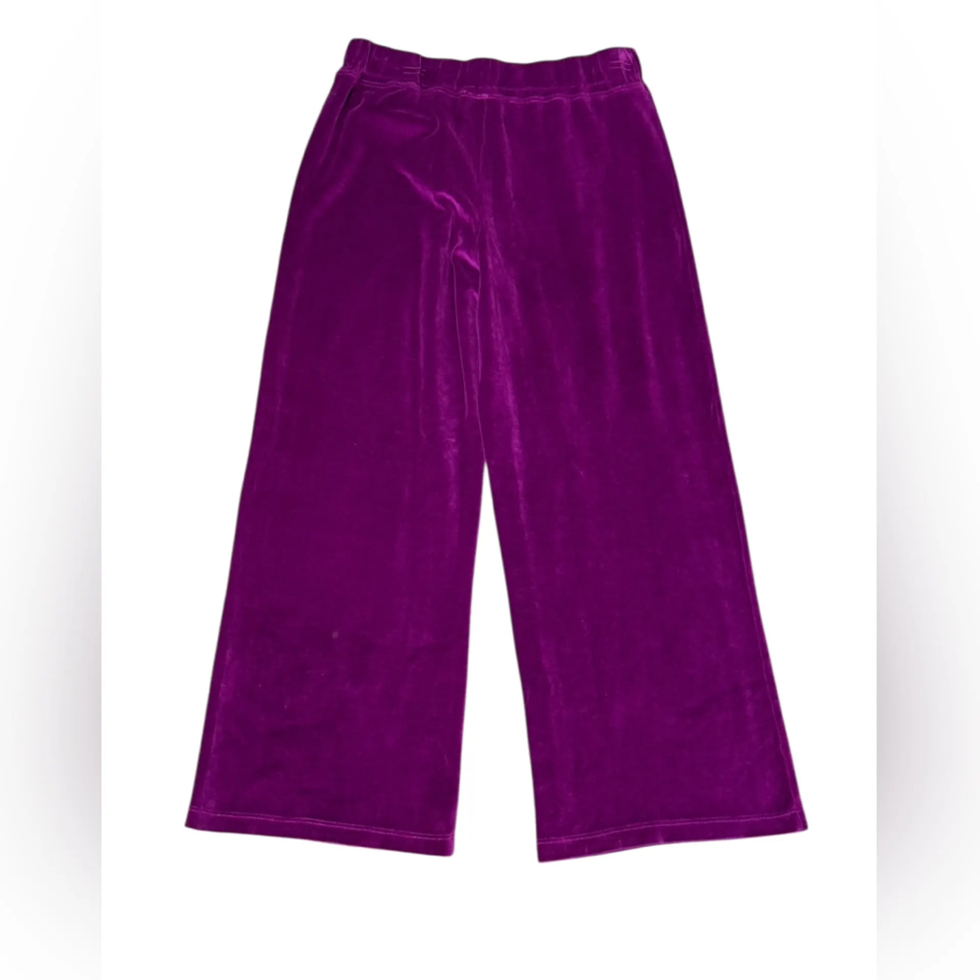 WILT Velour Wide Leg Pull On Pant M Magnolia $163 Retail NWT Purple Size M - Image 10