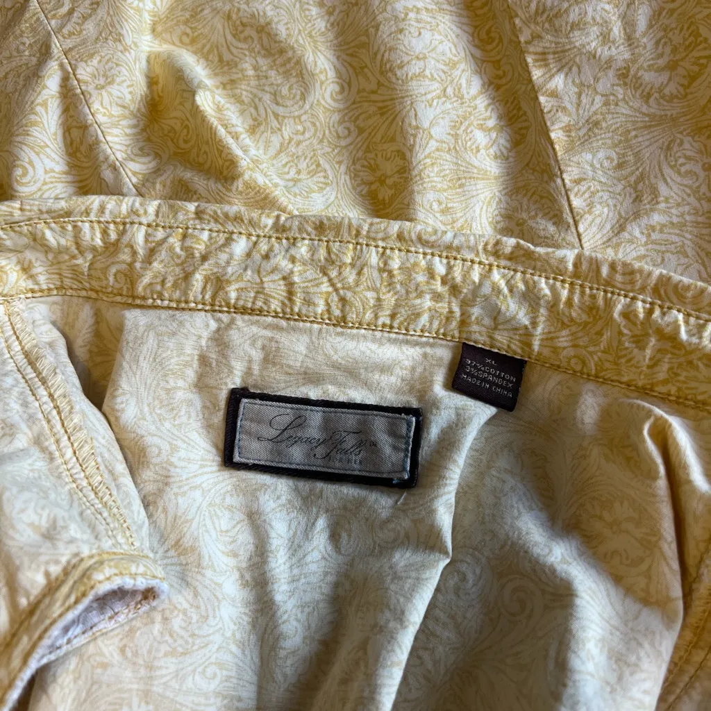 Legacy Falls Sleeveless Western Cowgirl Pearl Snap Shirt Woman’s Sz XL Yellow - Image 4