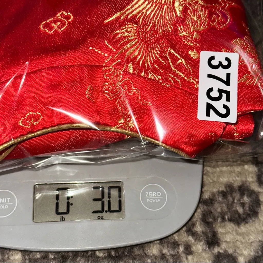 Mei Na Fashion Vintage Women’s XS S Red Asian Traditional Chinese Changshan Top - Image 8