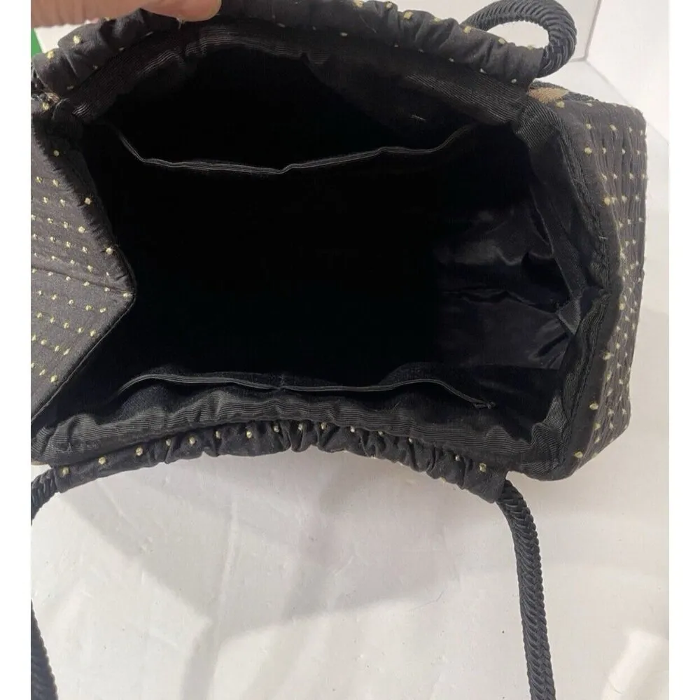 L. O'Neill Design Tapestry Carved Natural Stone Purse Handmade Limited Edition Black - Image 9