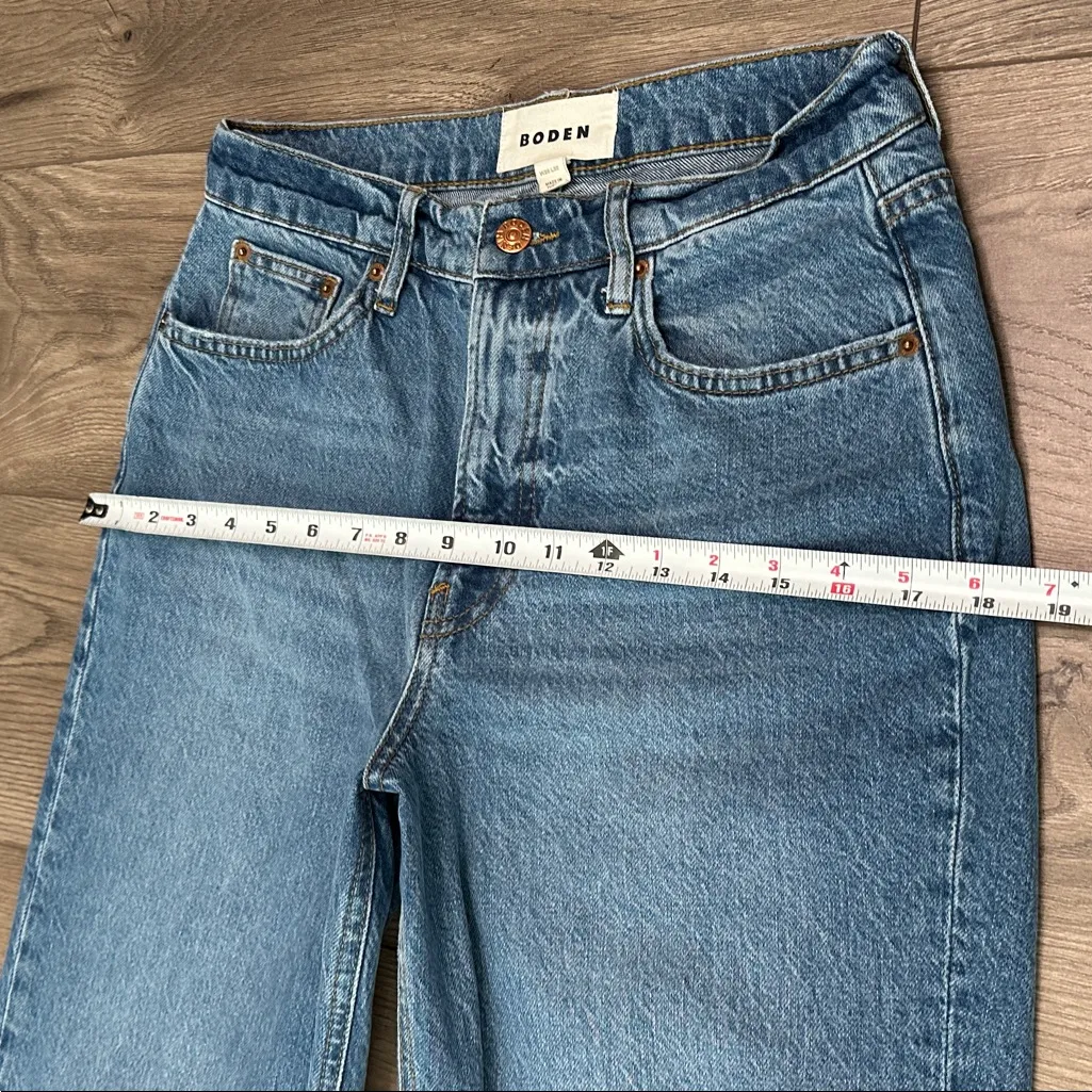 Boden High Rise Barrel Ankle Blue Jeans Size 28 - Image 9