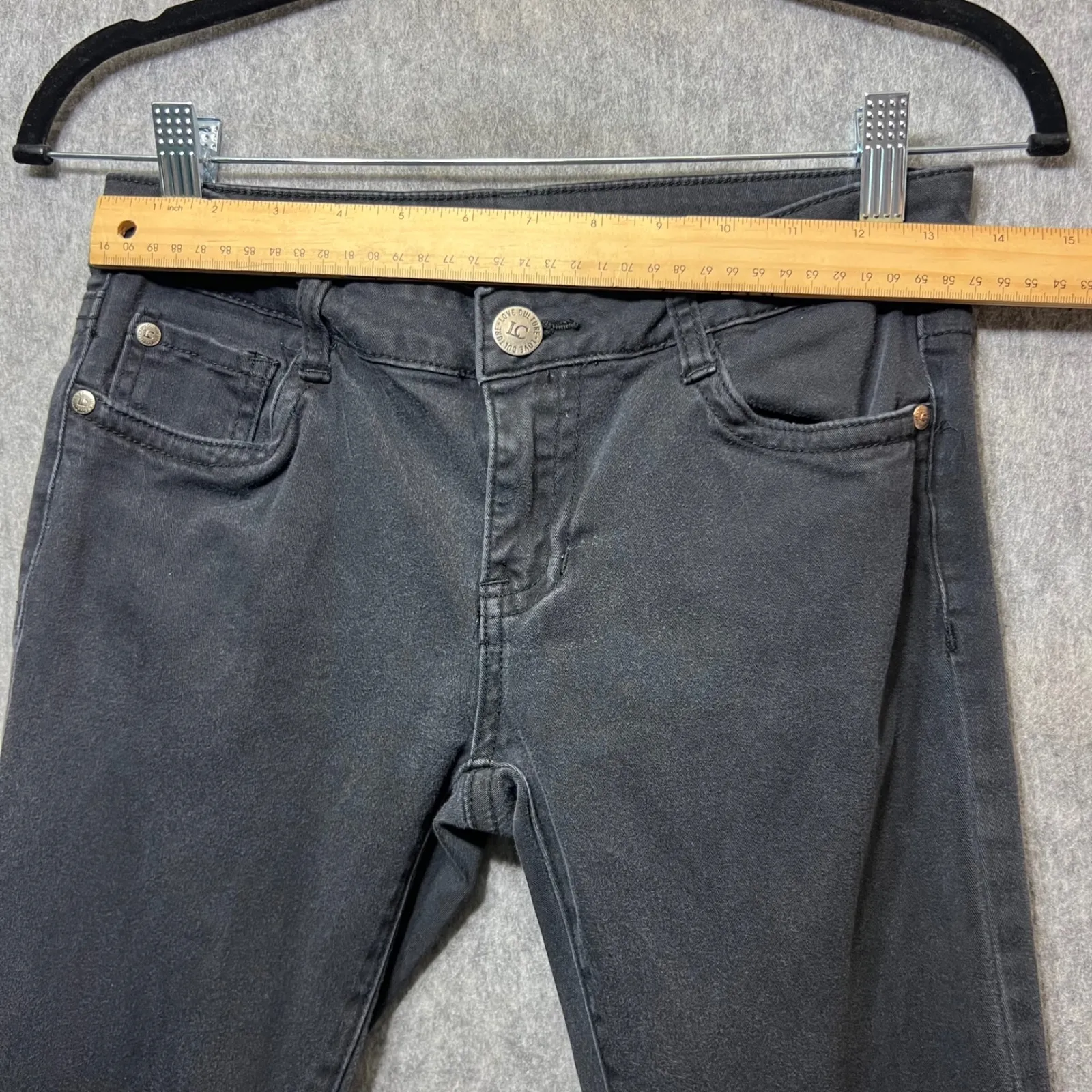 Love Culture Black Skinny Jeans Denim Pants Low Rise Casual Style Size 5‎ - Image 2