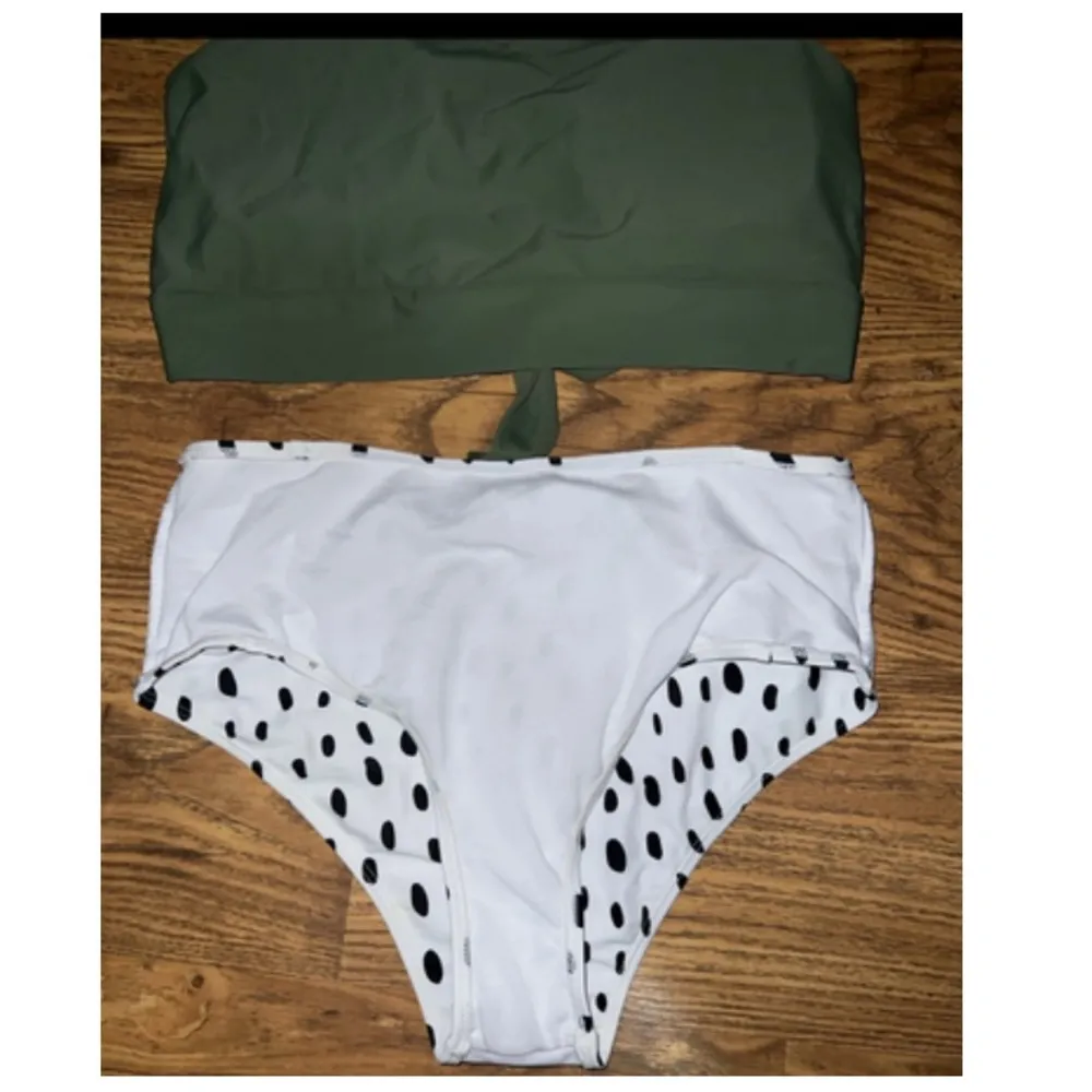 Polka dot bikini set Green Size L - Image 3