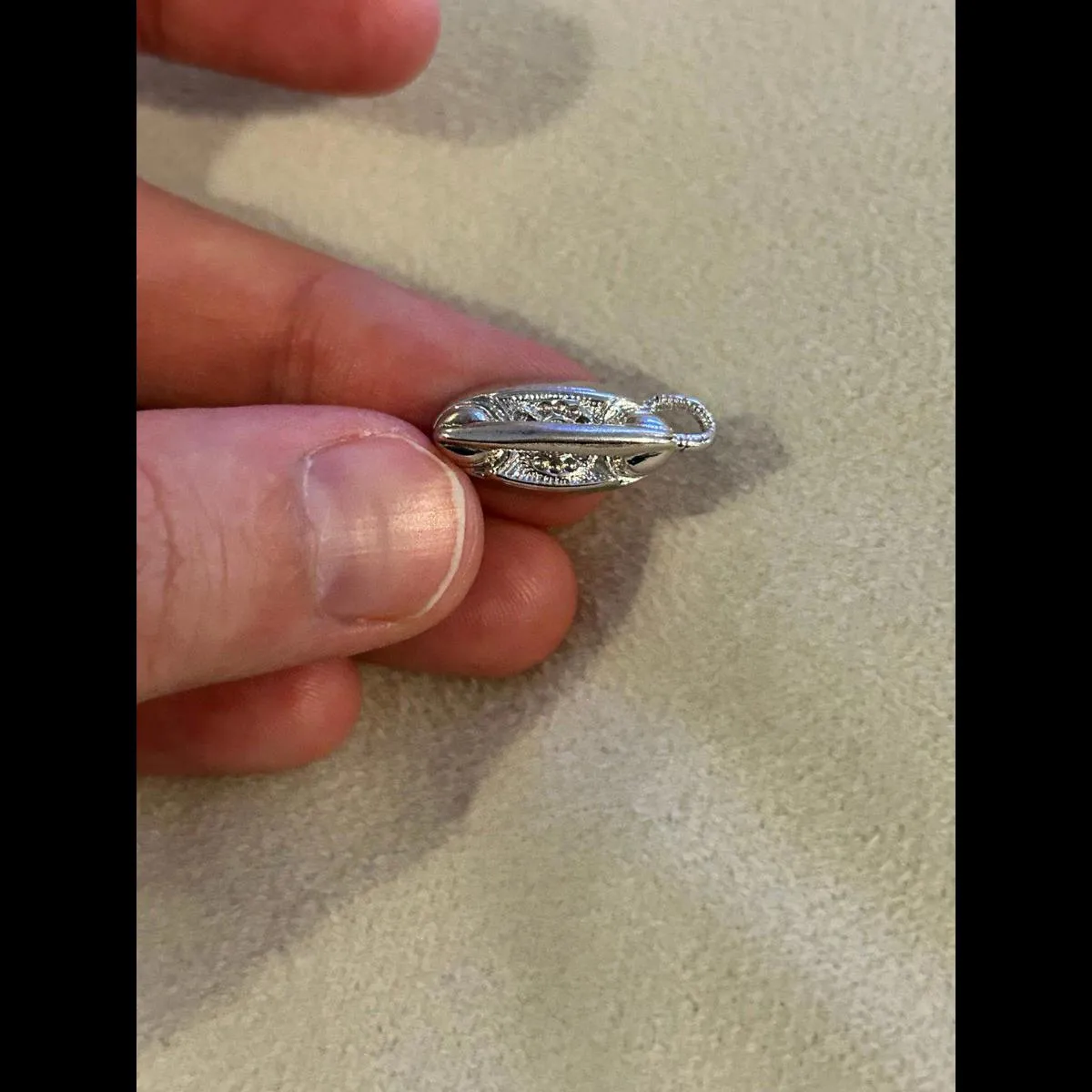 Pendant phone old fashion 925 sterling silver lot d33 - Image 3