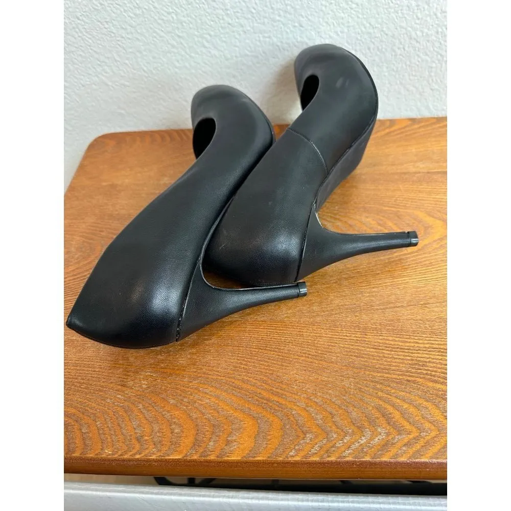 Women's Justfab Black 4" Stiletto Heel Black Shoes Size 8.5 Sku 2714 - Image 11