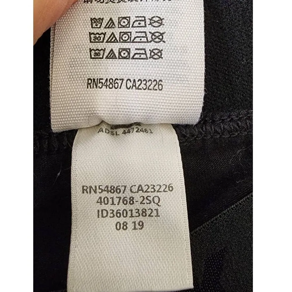 PINK Victoria's Secret Logo Waistband Black Leggings Medium - Image 6