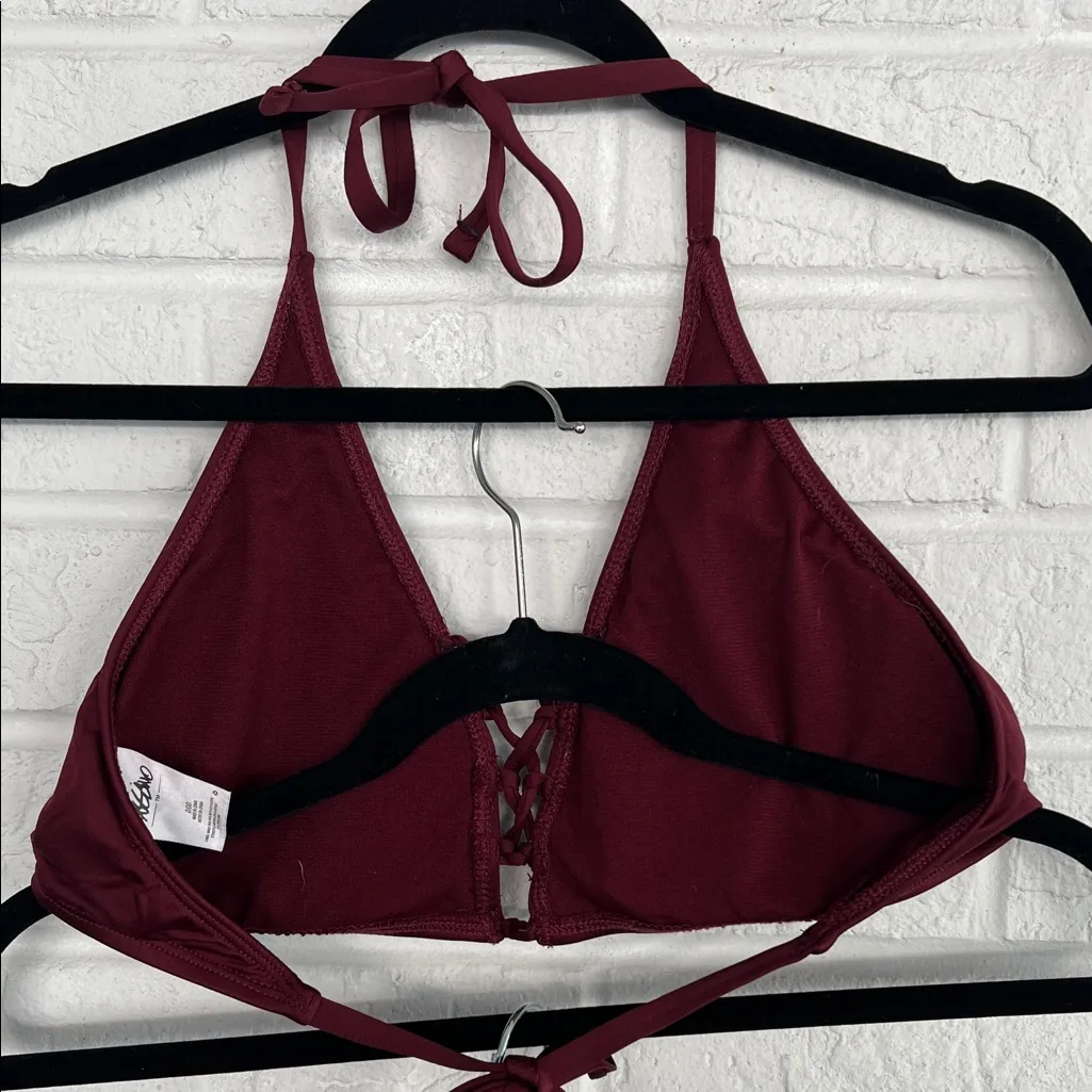 Massimo Burgundy Halter 2 pc Bikini Set Red Size undefined - Image 5