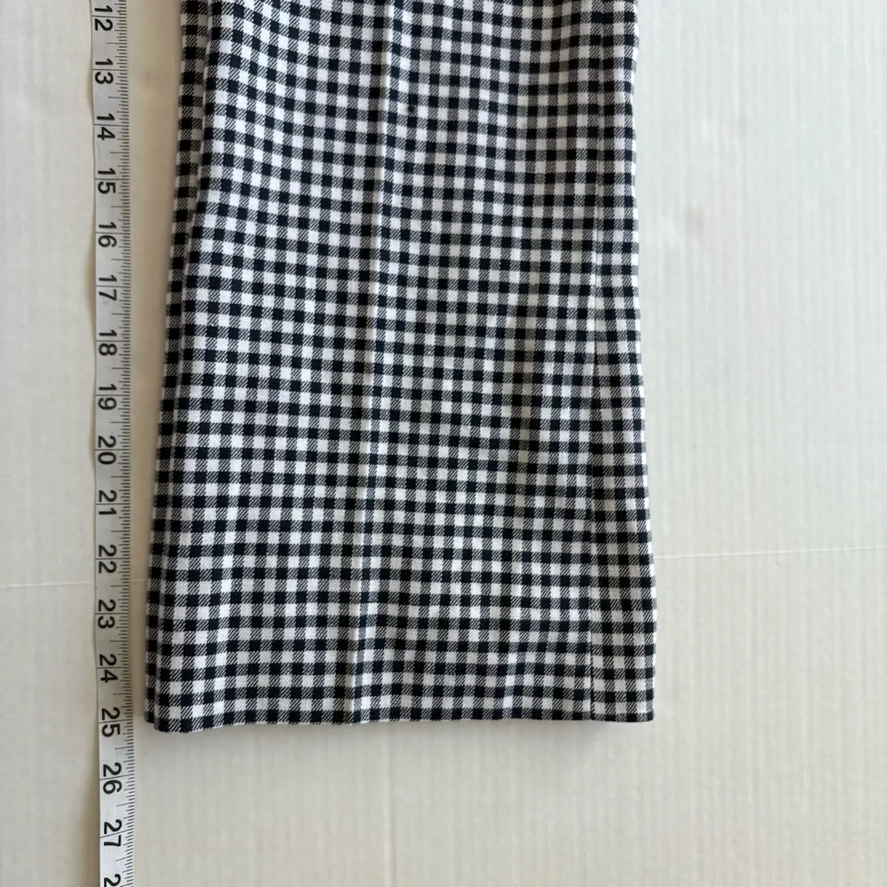 NWT J. Crew Hayden kickout crop pant in gingham stretch linen Navy & white 6 - Image 13
