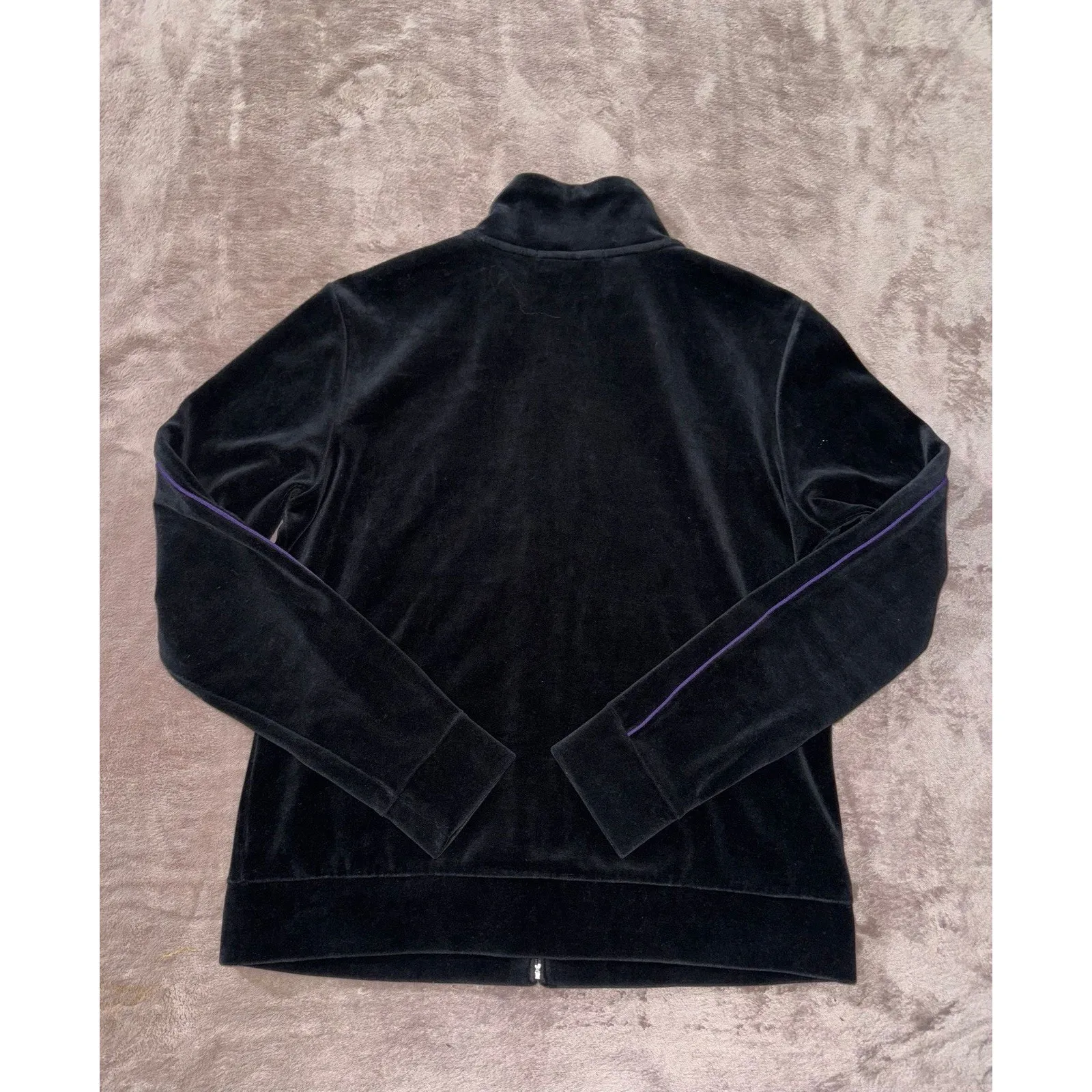 Ralph Lauren Women's Active Velvet Full Zip Jacket‎ Size Small - Image 6