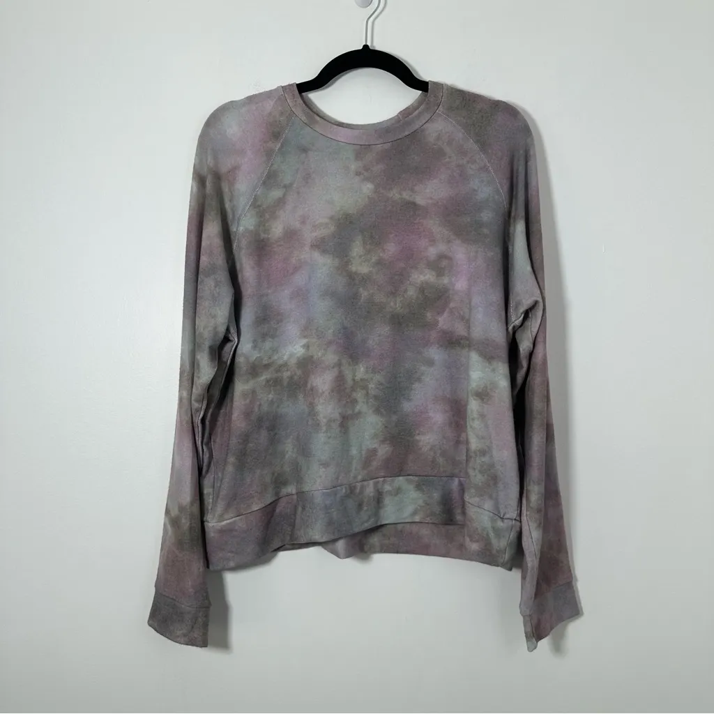 Beyond Yoga Printed Favorite Reglan Crew Pullover Cocoa Brown Size XL - Image 3