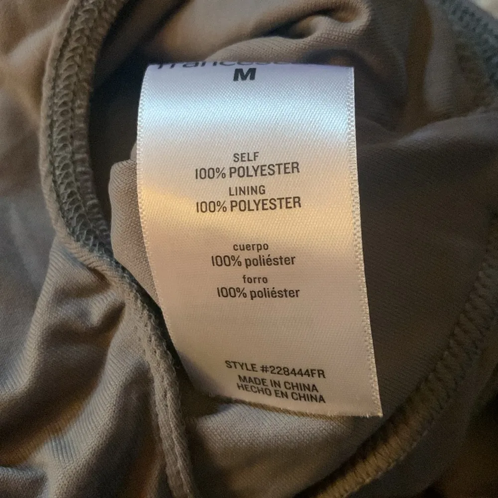 Francesca's Francesca’s Gray Deedee V Neck Bodysuit M - Image 5