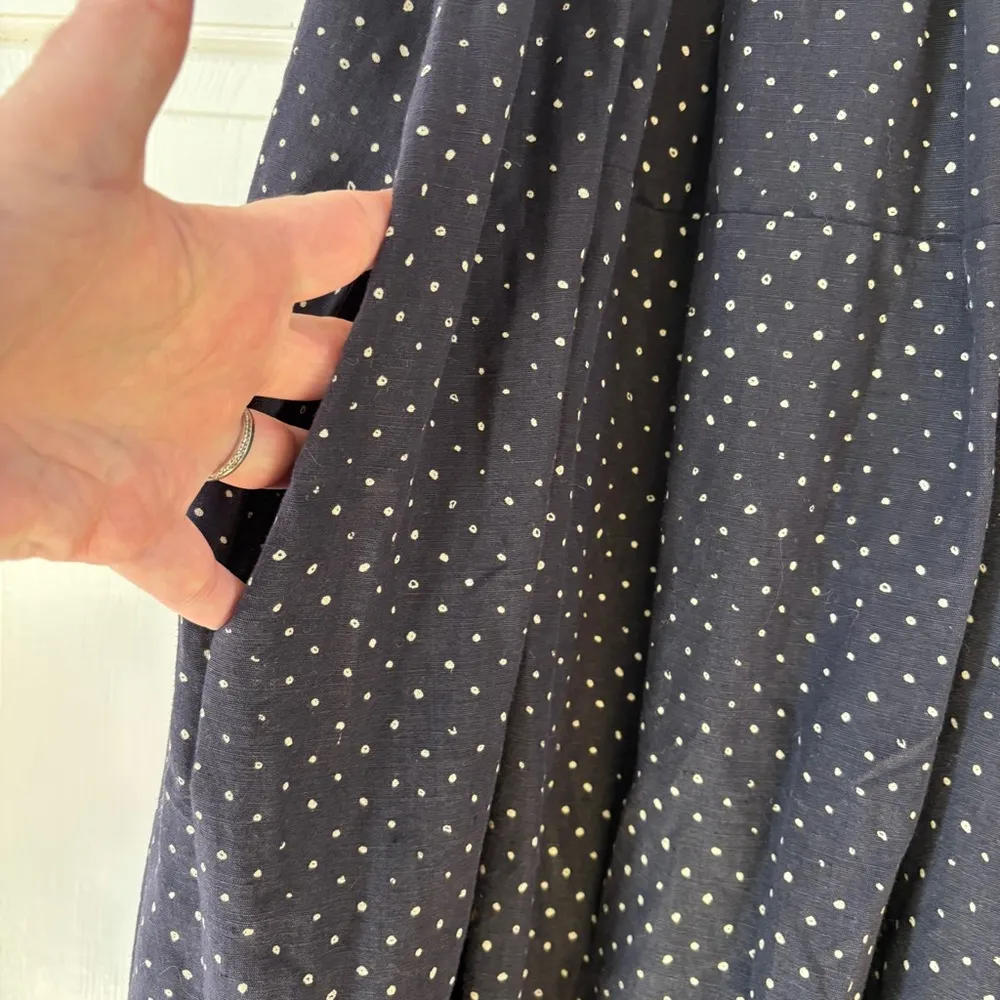 ULLA JOHNSON Nara Folk Embroidered Shibori Patchwork Midi Shift Dress Size 2‎ - Image 13