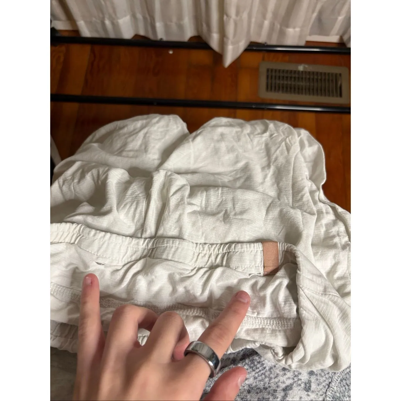 Lunya Cool High Rise Cotton Wide Leg White Size M - Image 8