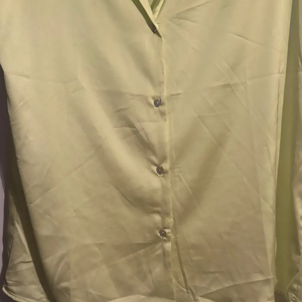 Valerie Stevens Light Green Button Down Shirt - Image 6