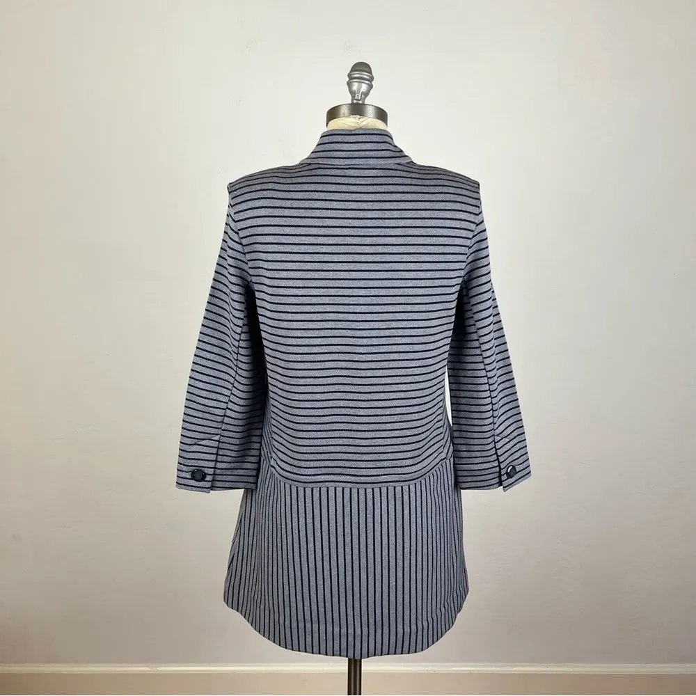 Cabi Blue Stripe Car Coat - Image 5