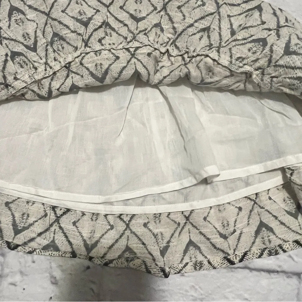 Raga Embroidered Mini Skirt Diamond Print‎ Tassel Detail XS - Image 6