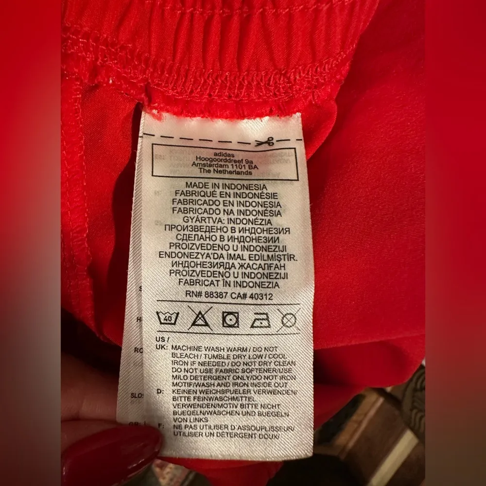 EUC Adidas red Areoready and blue stripe shorts - Image 9