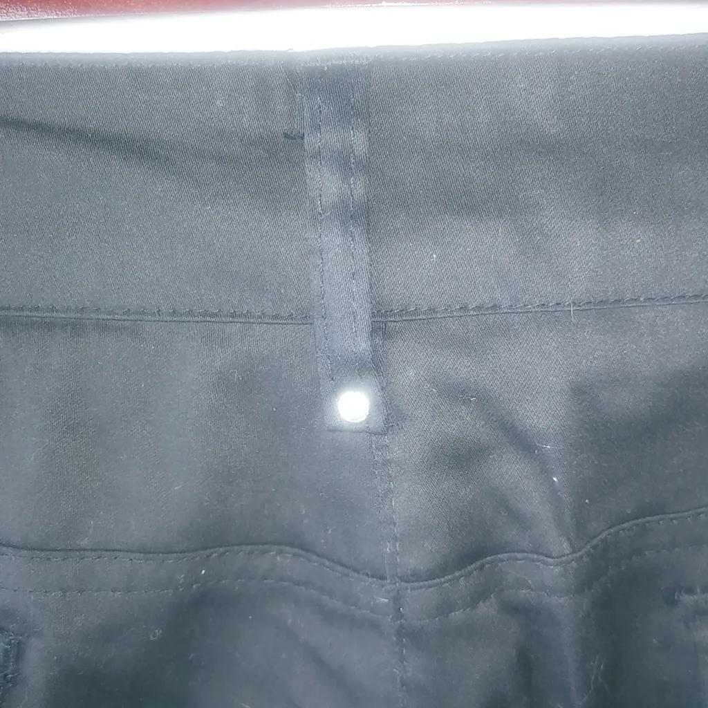 Larry Levine 18 Black Cotton Straight Leg Pants Plus Workwear - Image 4