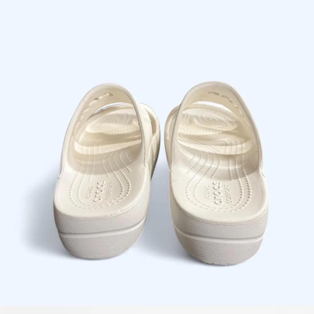 CROCS Women's Cream Slide Sandals - Image 3
