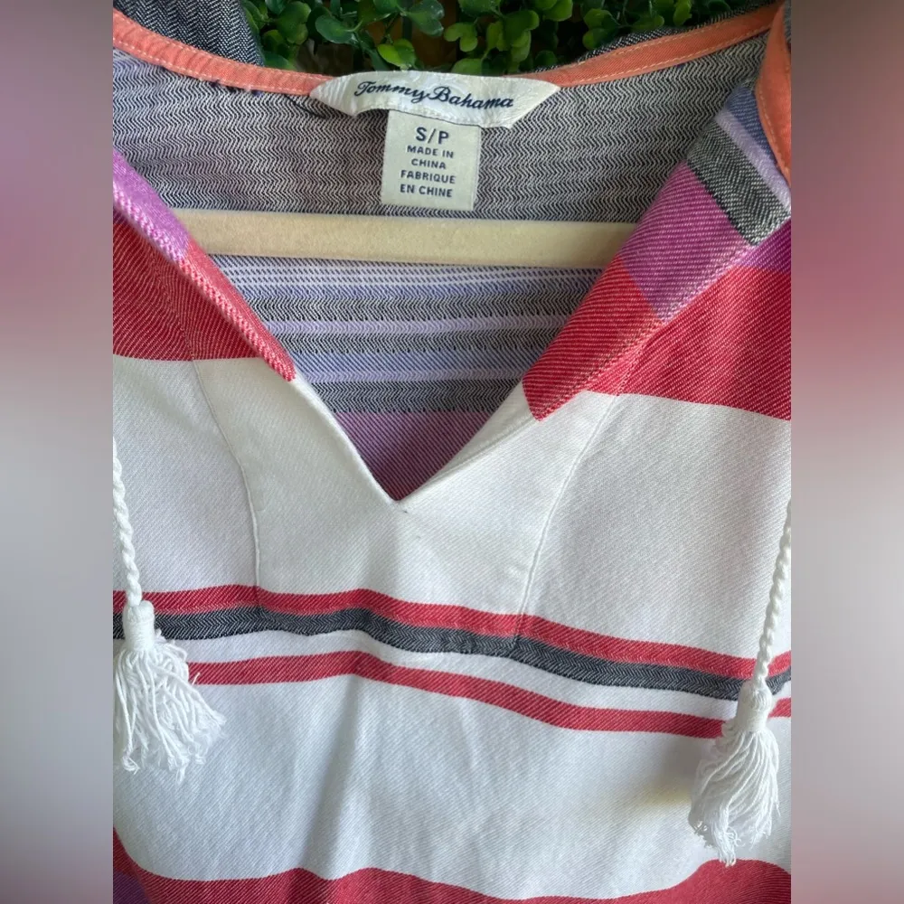 Tommy Bahama - Sunset Stripe Hoodie Sz Small - Like New- Oversized | Beach Time! - Image 4