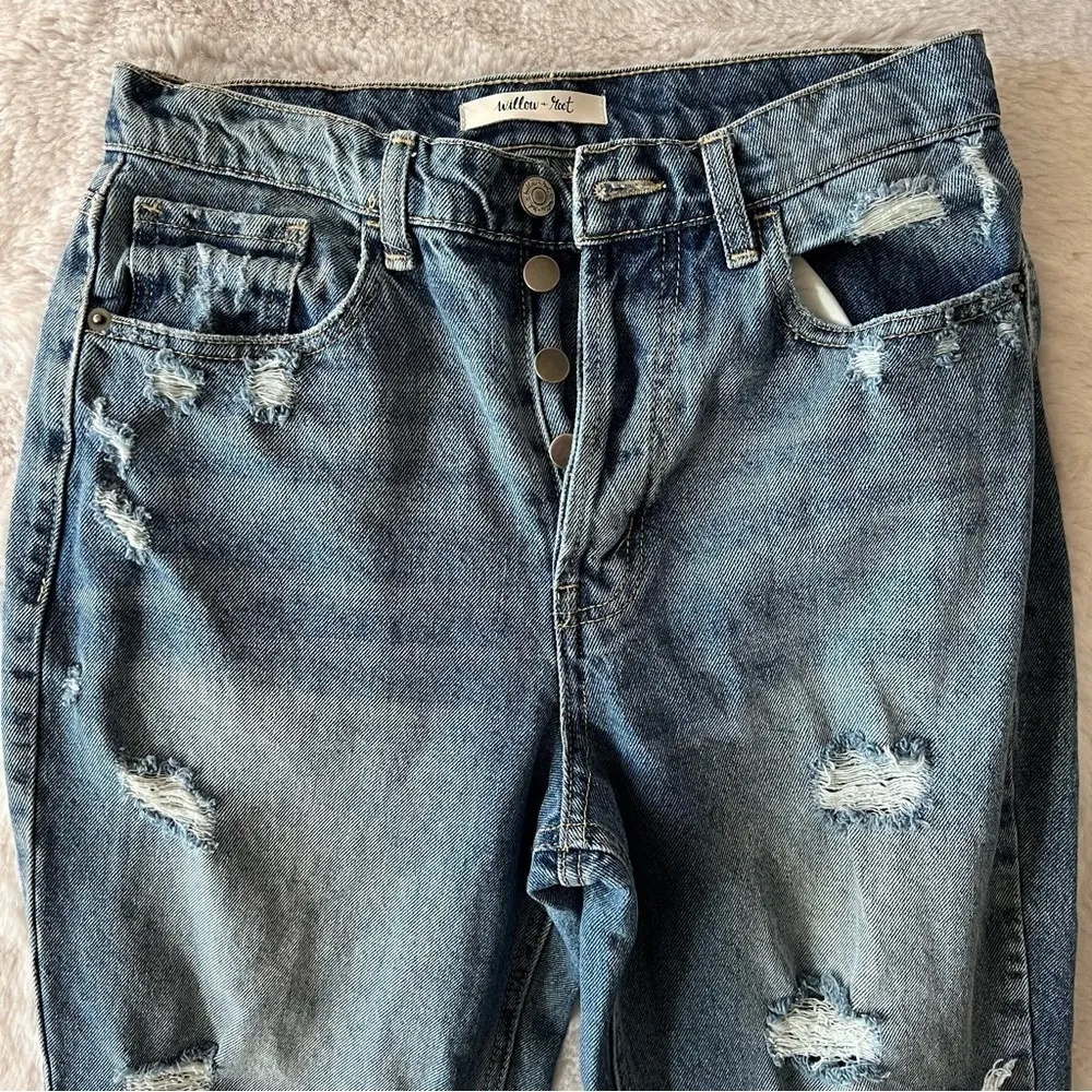 The Vintage Dad Jean - Distressed Denim - Image 3