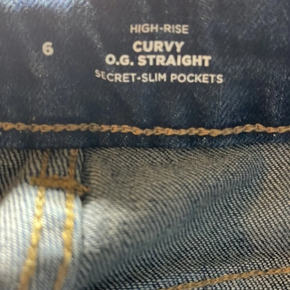 Old Navy Women’s Curvy OG Straight Jeans NWT Size 6 #6320 - Image 3