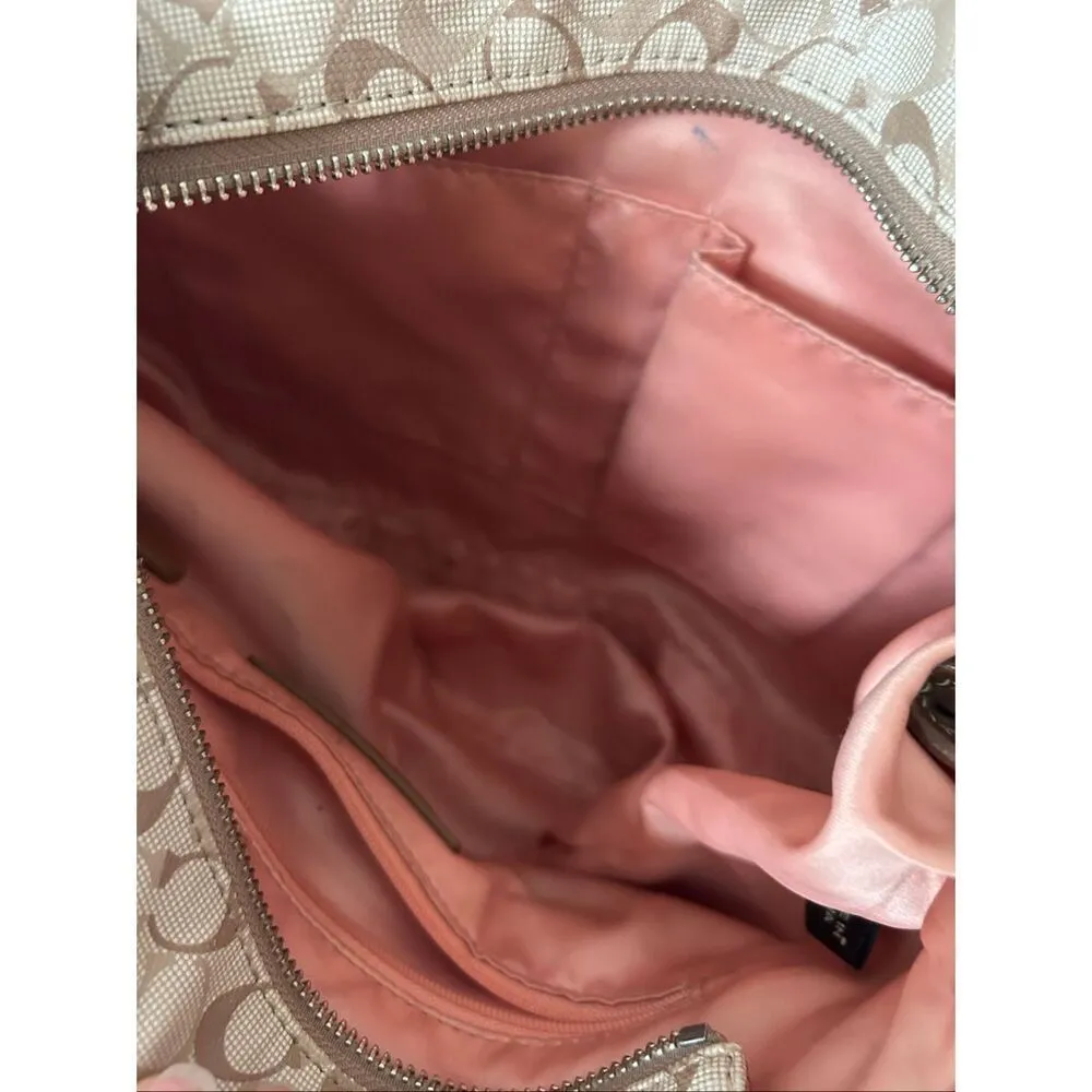 Coach F17179 Chelsea Signature Coated Canvas Shoulder Tote Bag Brown - Image 4