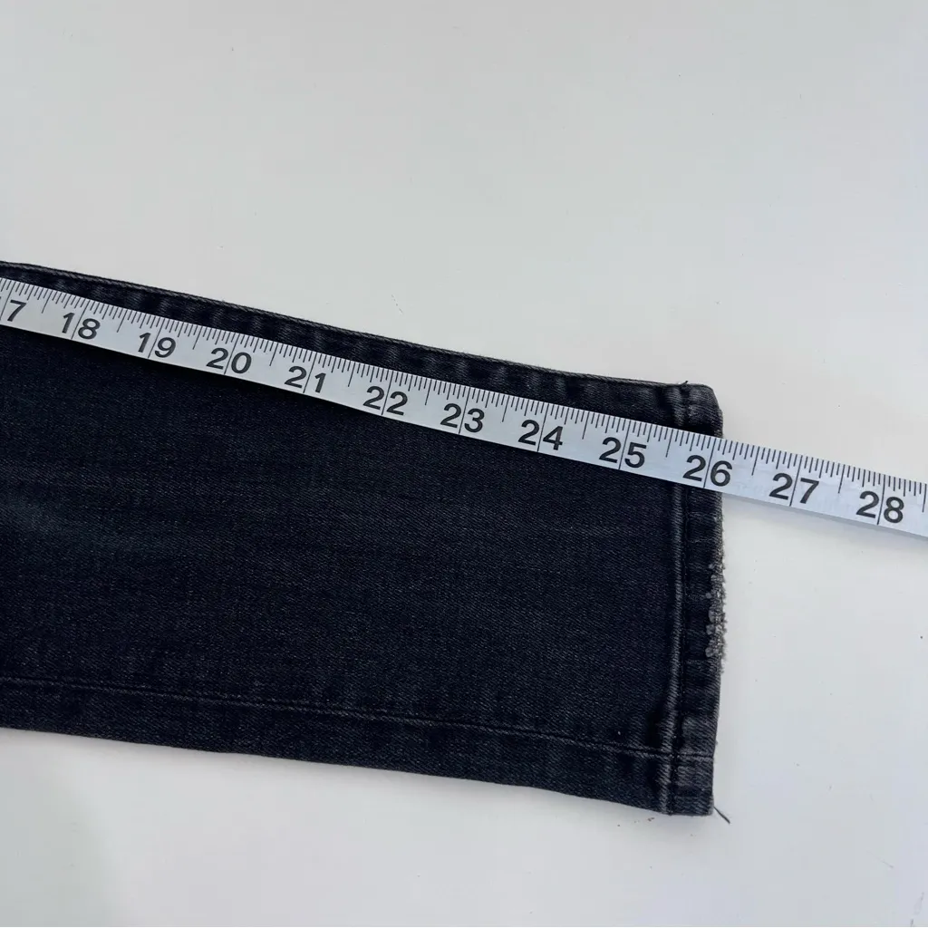 R13 Women's Biker Boy Skinny Crop Jeans in Strummer Black - Image 13