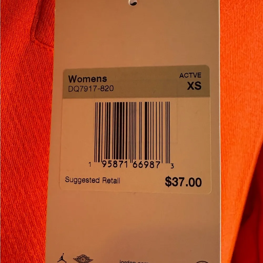 Jordan Bright Orange Quarter-Zip Top size XS - Image 5