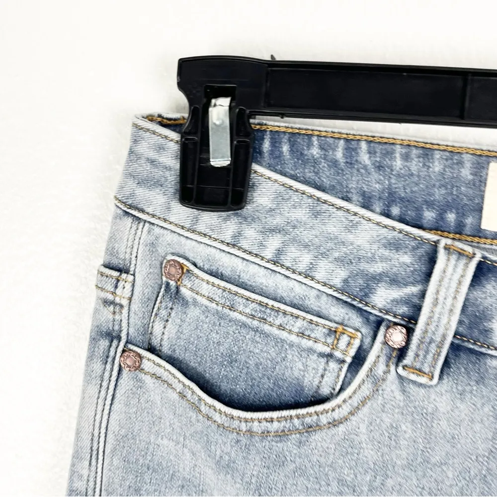 SOFT SURROUNDINGS Lightwash High Rise Beaded Embellishment Leg Jeans, Size 8 - Image 12