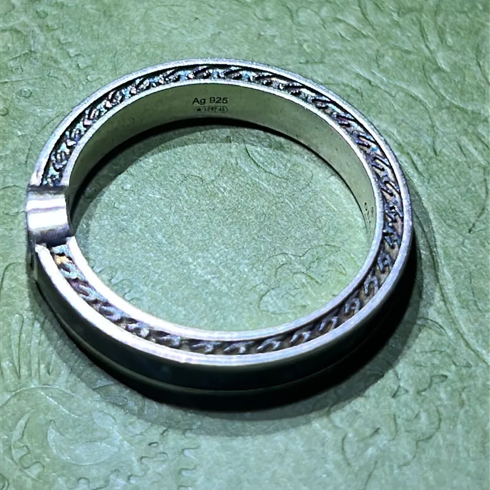 Gucci  Interlocking G Enamel Ring Black Ag925 - Image 4