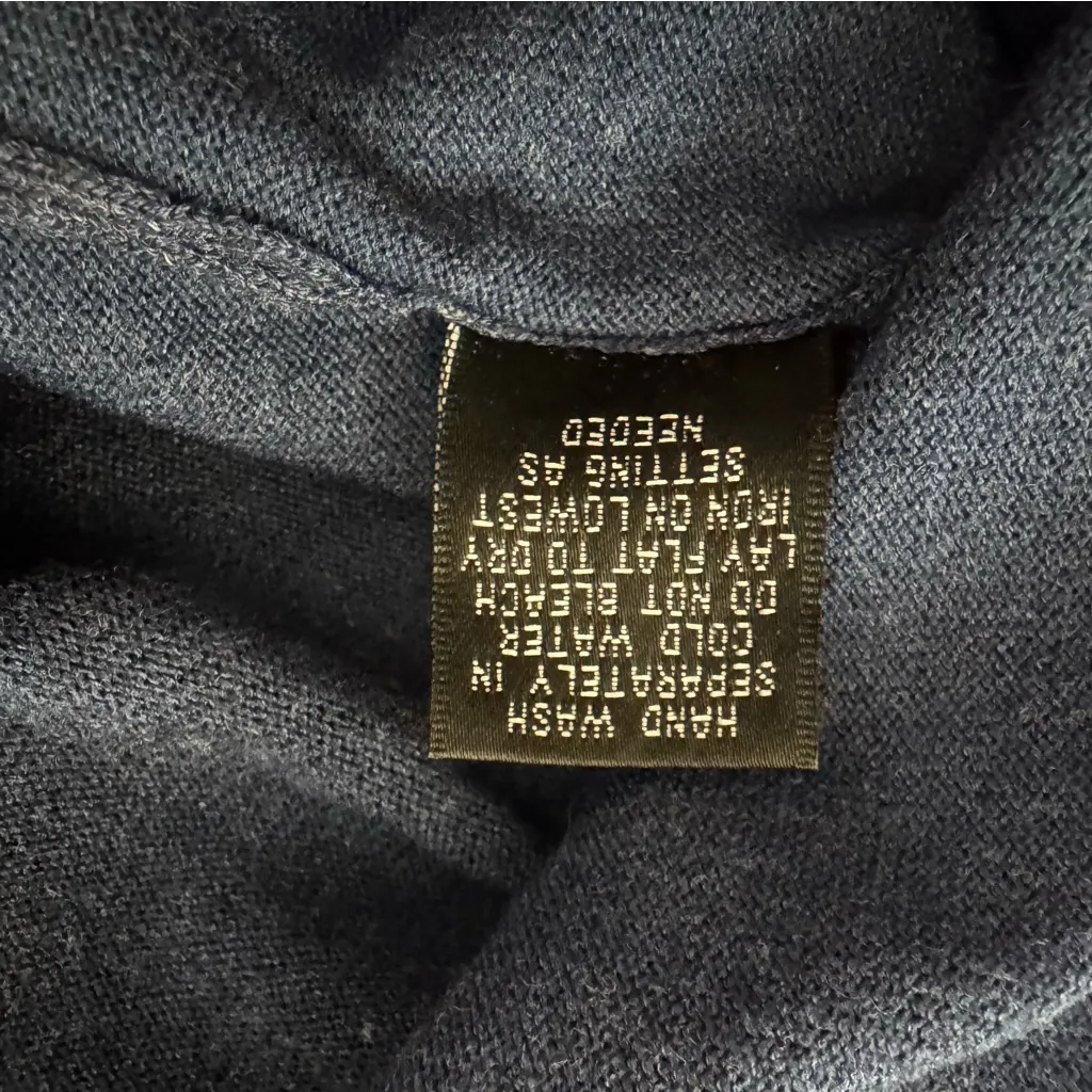 CYRUS blue tunic sweater with side slits, size M - Image 8