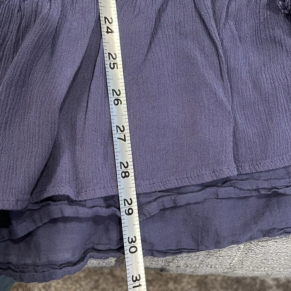 Daytrip Blue Woven Flowy Mini Dress | Large - Image 10