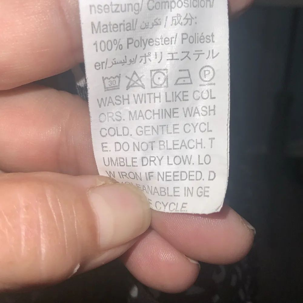 Black & Cream Dalmatian Print Butterfly Sleeve Ruffle Hem Smock House Dress 1XL Size 1X - Image 13