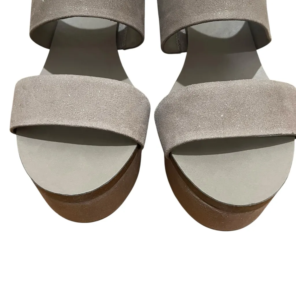 Vince Camuto Varenia Wedge Sandals Silver Grey Women’s Size 11 NWOT - Image 7