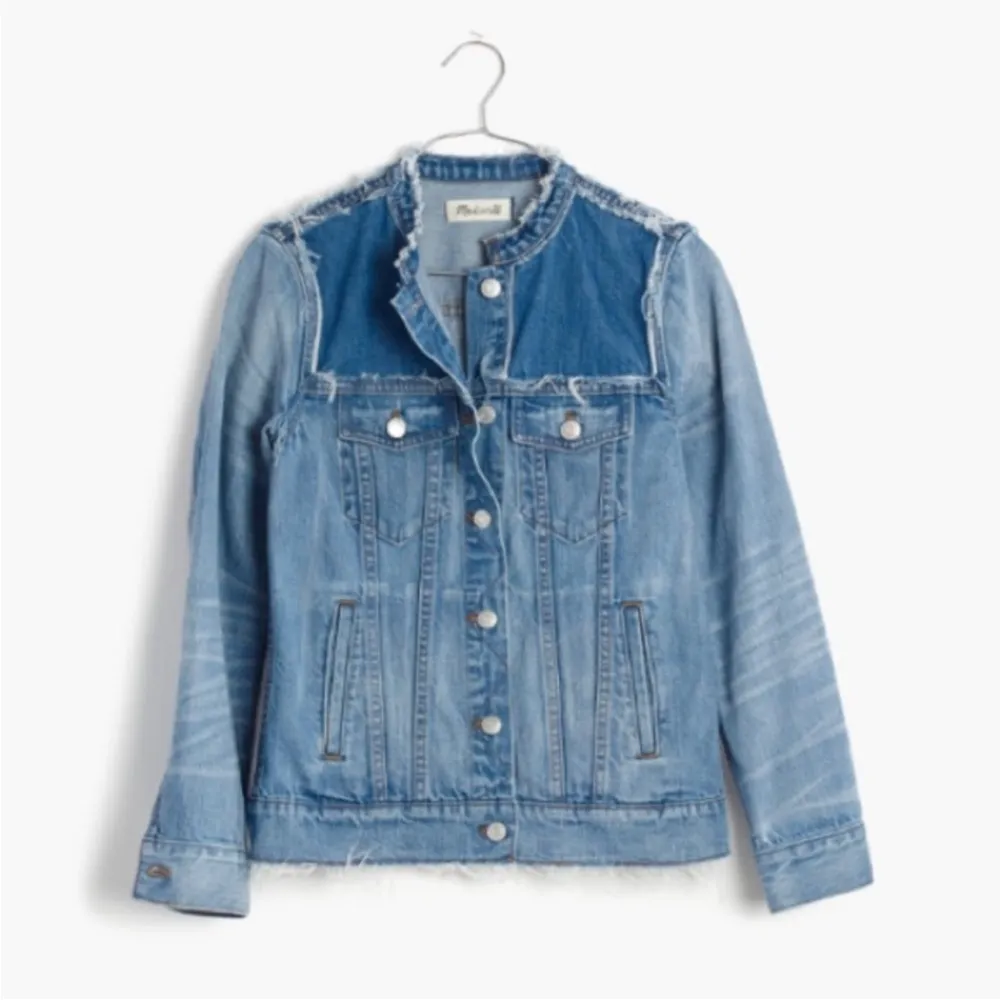 Madewell  Denim Patchwork Jean Jacket Size S - Image 2