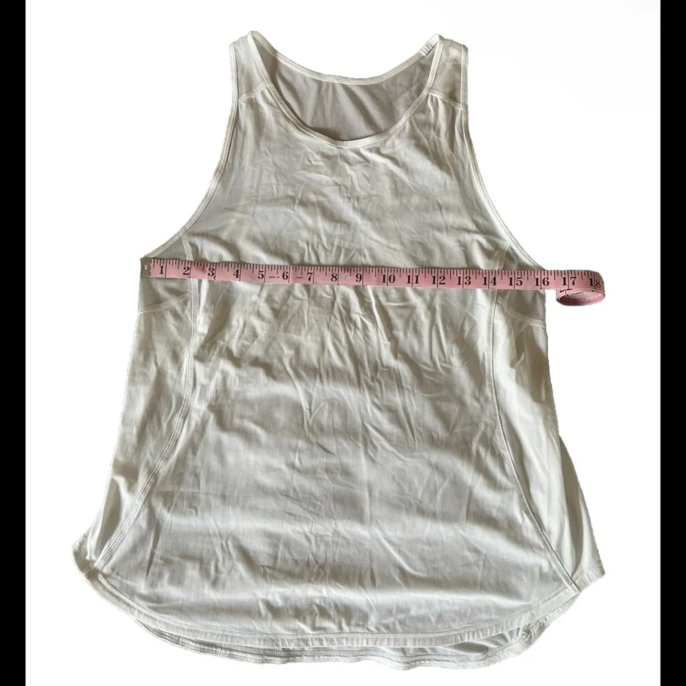 Lululemon White Tank - No size tag - Image 2
