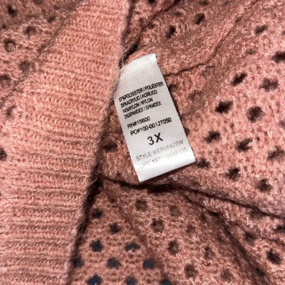 NWT DEMOCRACY Long Sleeve Round Neck Open Work SZ-3X - Image 10