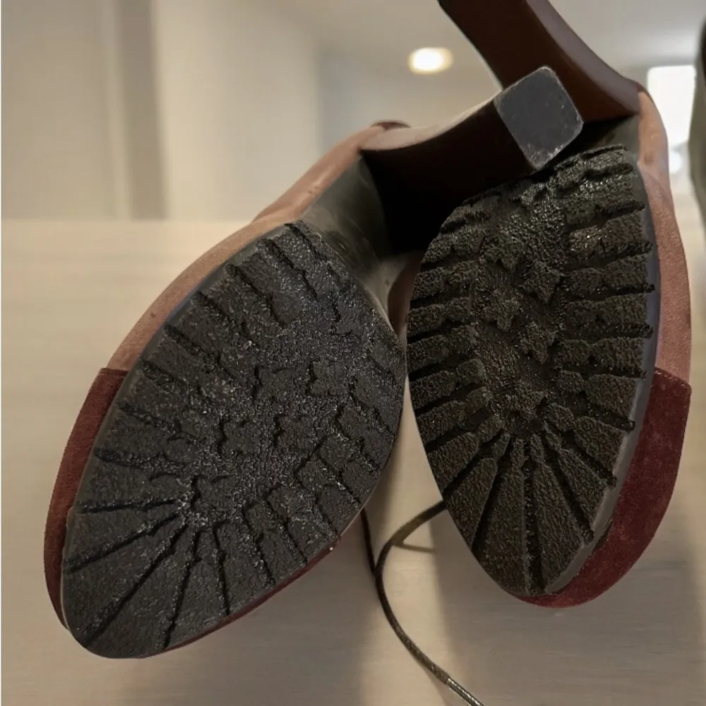 New Just Cavalli Leather Colorblock Pattern Lace Up Boots Made In Italy size 40 - Image 5