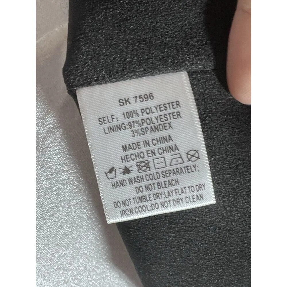 Stellah Whimsy Goth Mesh Black Celestial Boho Top Size M Embroidery Party Size M - Image 7