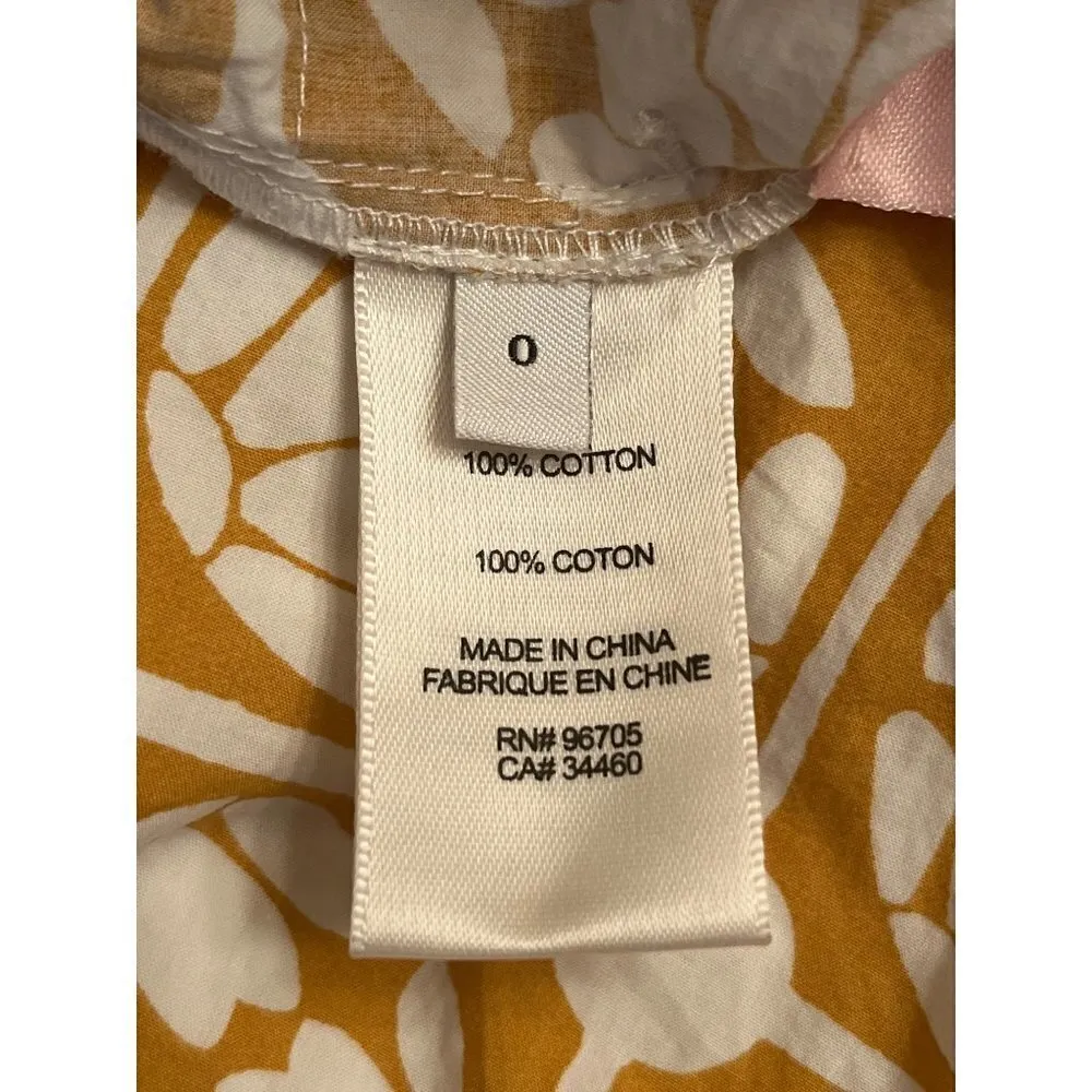 Rebecca Taylor Floral Wide Leg Poplin Jumpsuit in Lattice Fleur Honey Combo 0 - Image 9