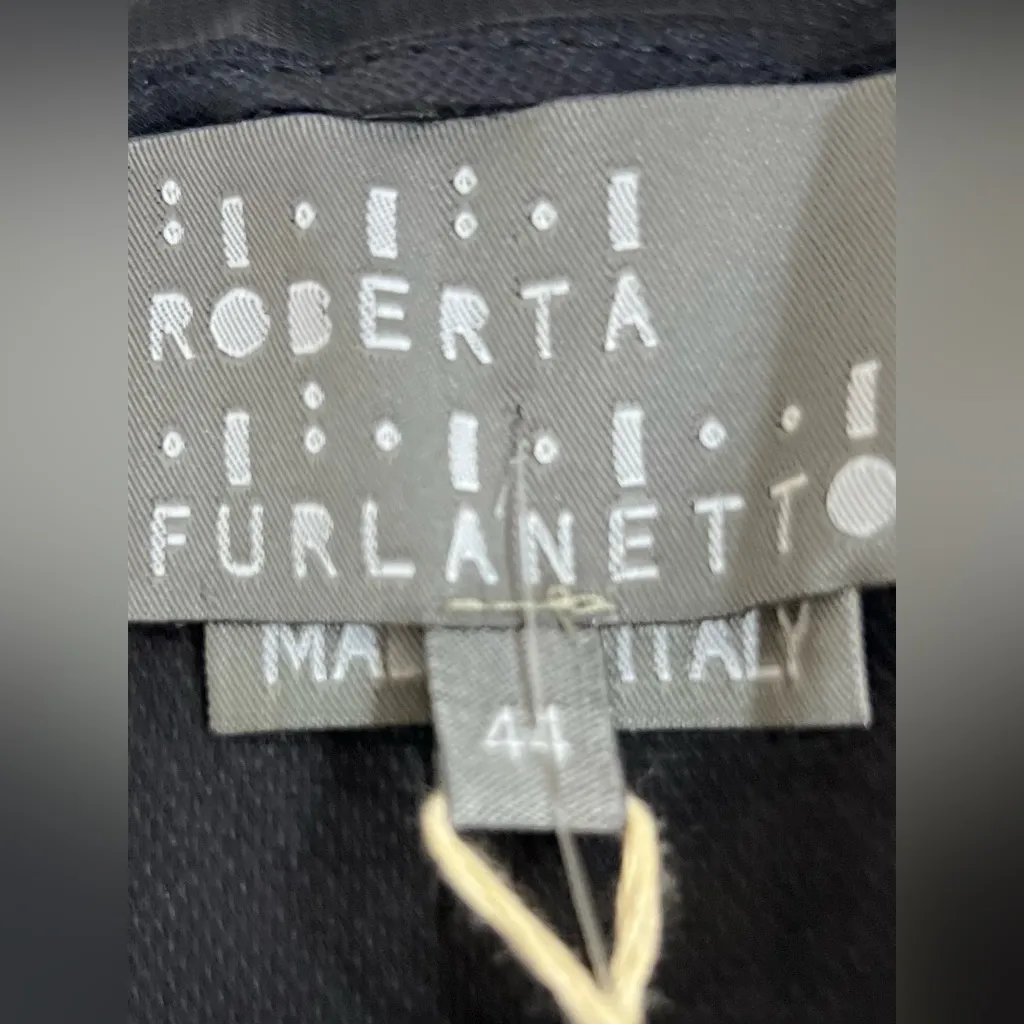 Roberta Furlanetto Roberta Furla Netto Black Silk Chiffon Dress Italy Evening Size undefined - Image 5