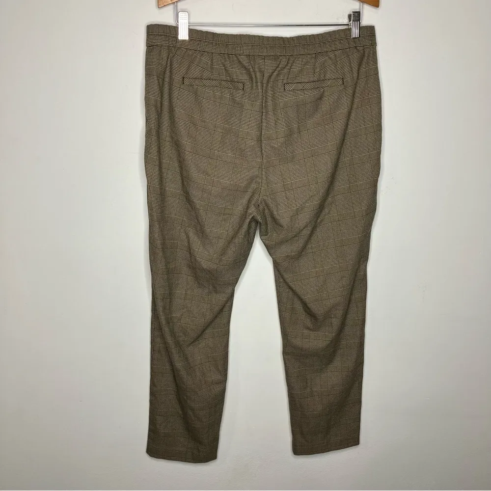 J. Jill plaid pants‎ ankle pants size medium Brown - Image 6