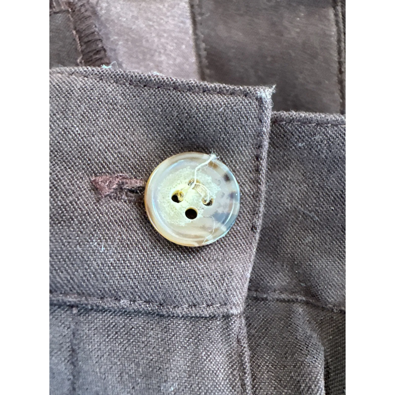 Westbound Brown Faux Suede Cargo Pants Size 14 High Rise Utility Straight Leg - Image 9